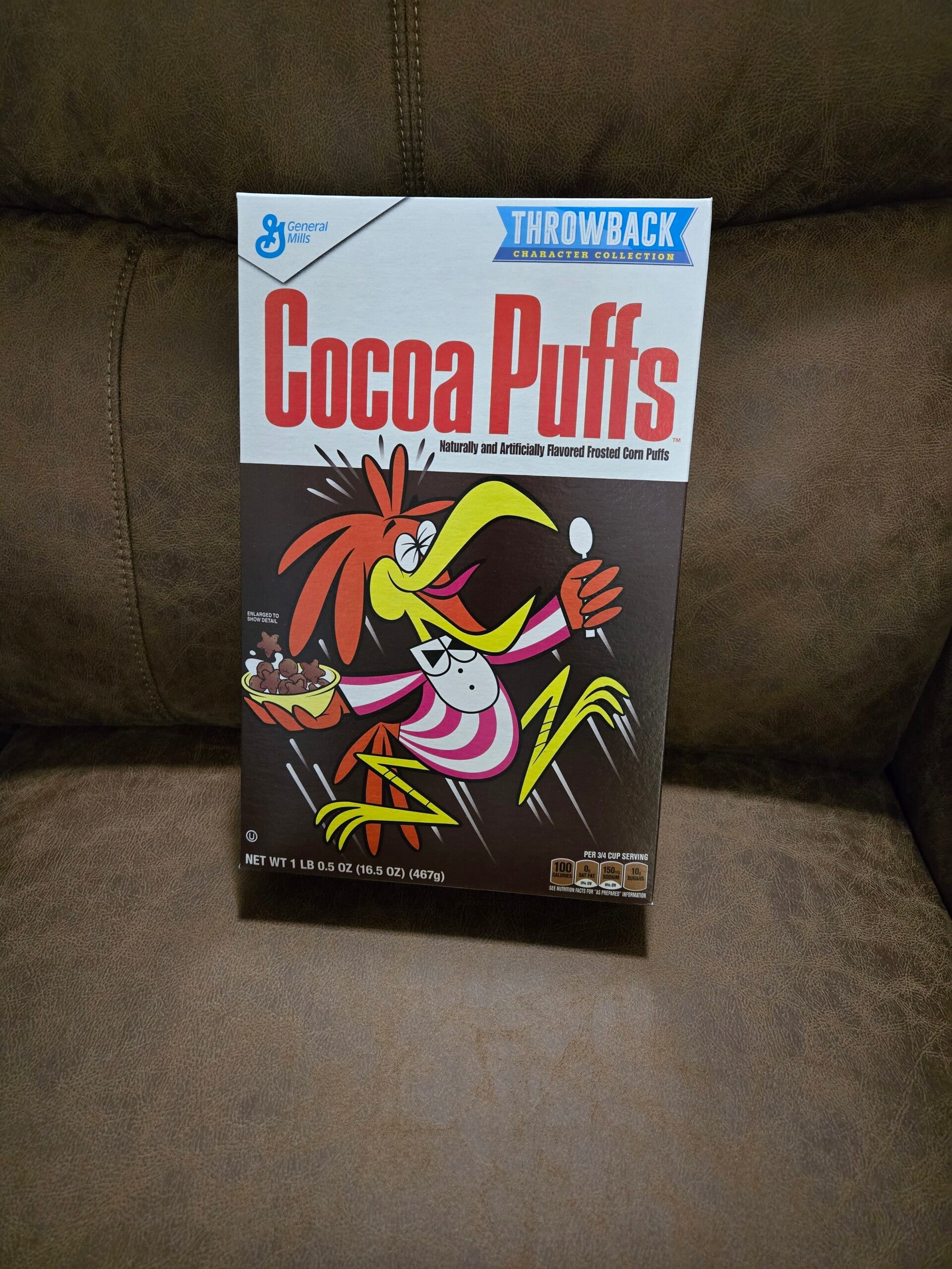 Retro Cocoa Puffs cereal box 2015