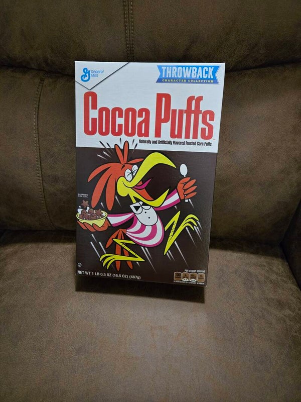 Retro Cocoa Puffs cereal box 2015
