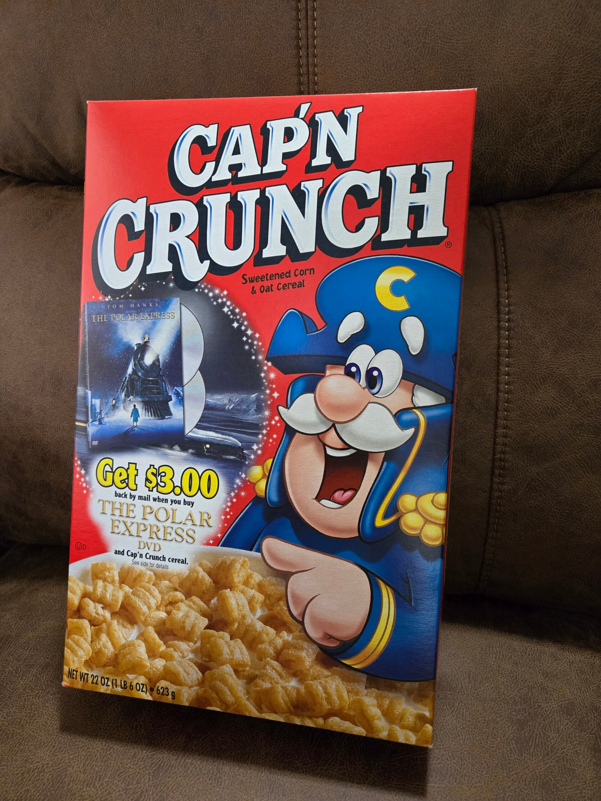 Cap'n Crunch The Polar Express cereal box