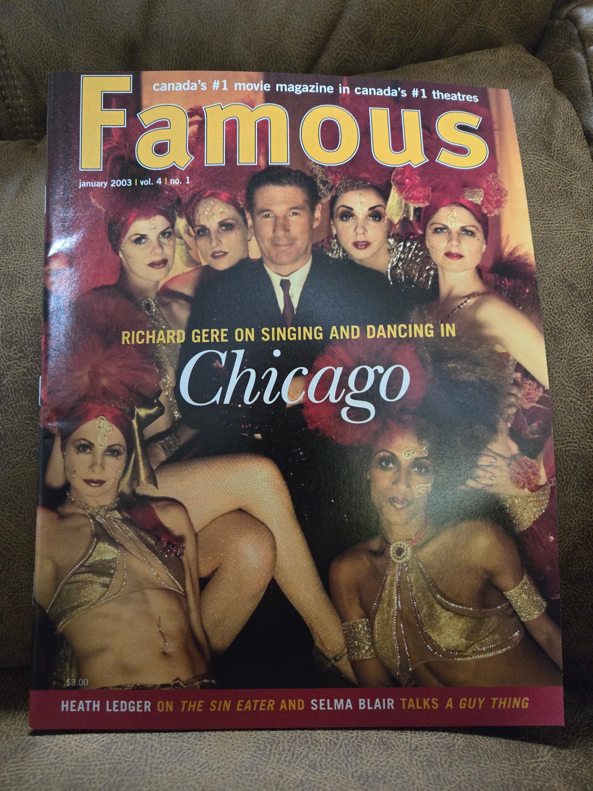 Famous magazine January 2003 Richard Gere