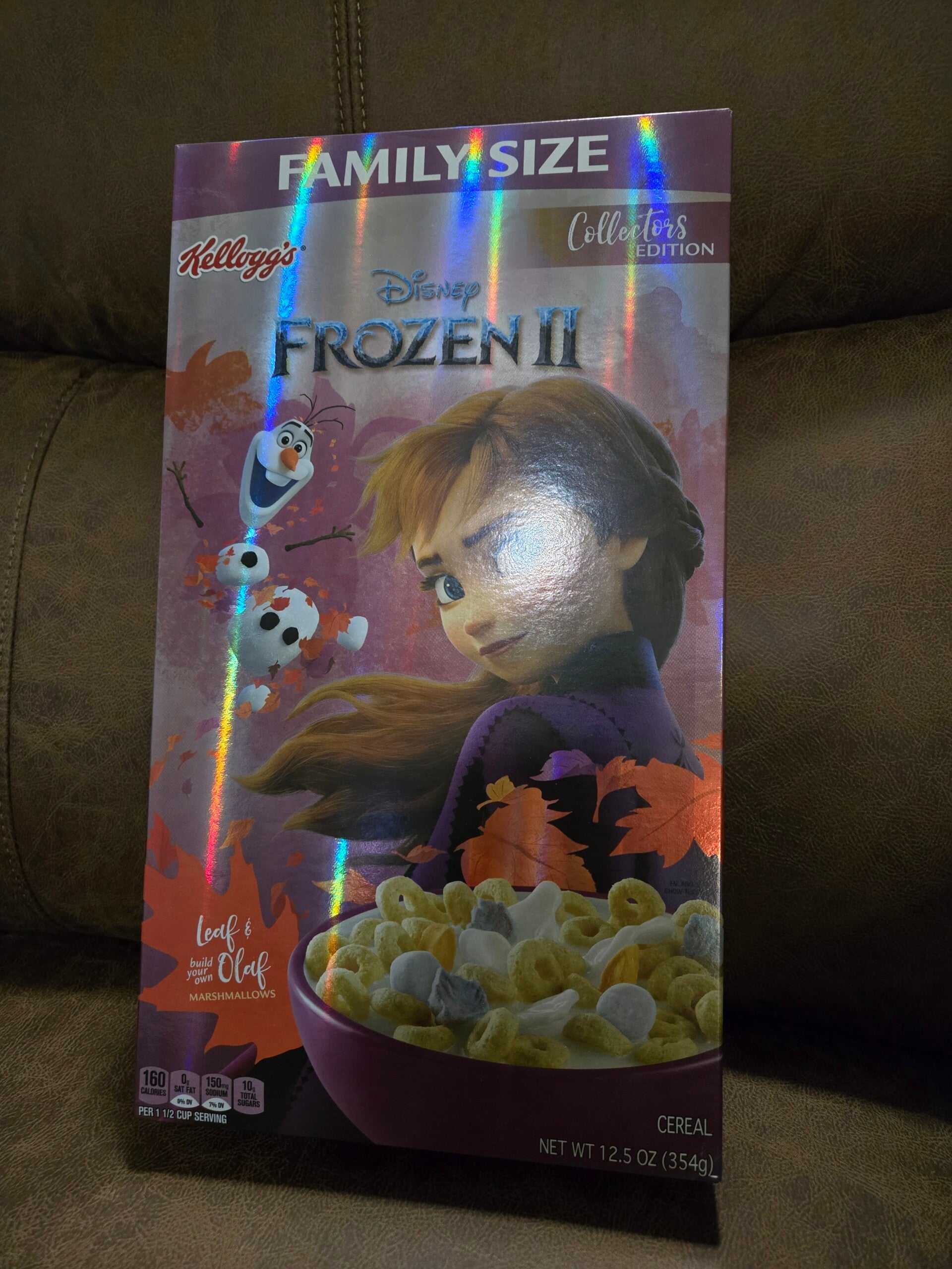 Kellogg's Frozen 2 Disney cereal box