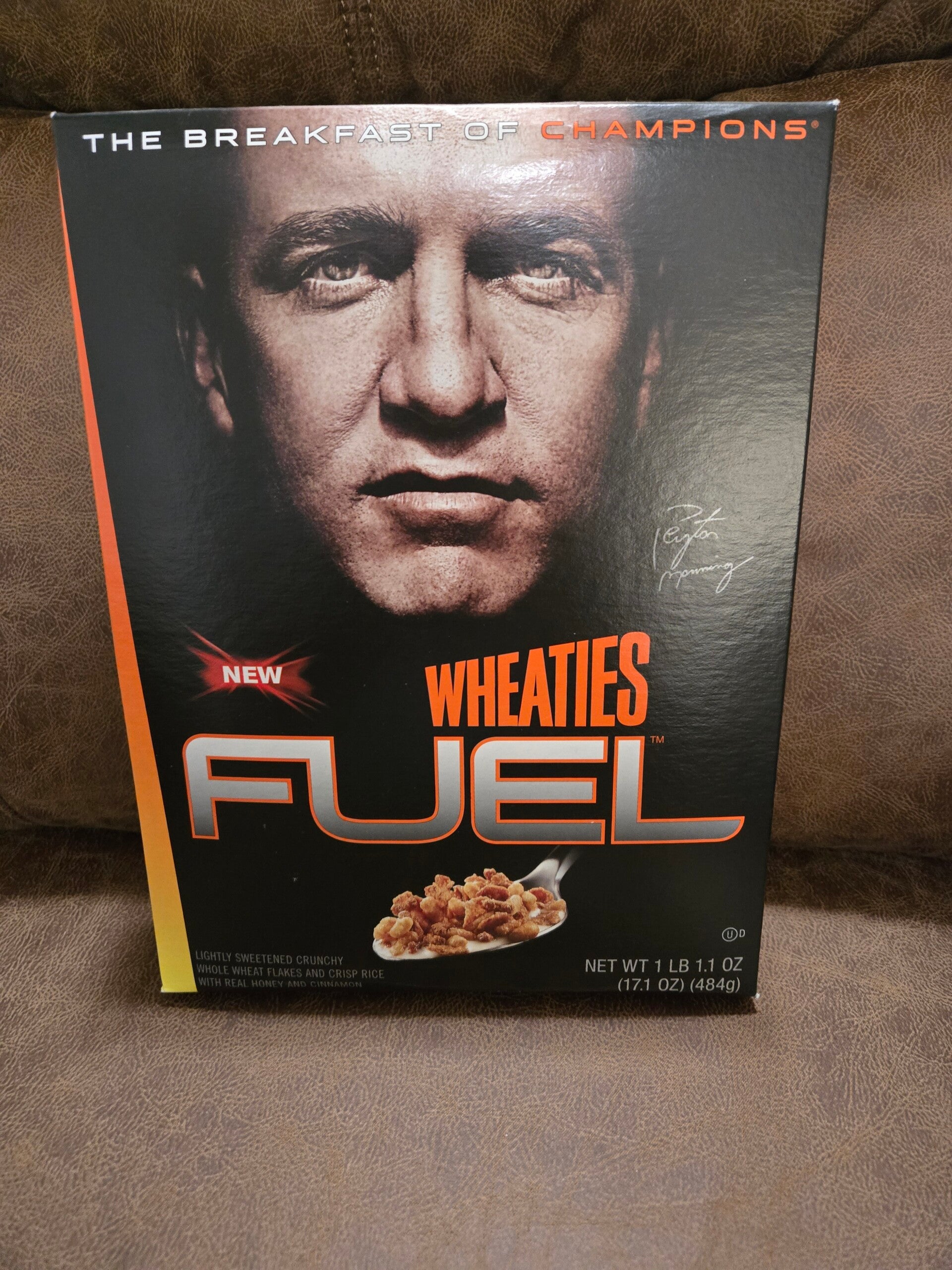 Wheaties Fuel cereal box Peyton Manning 2010