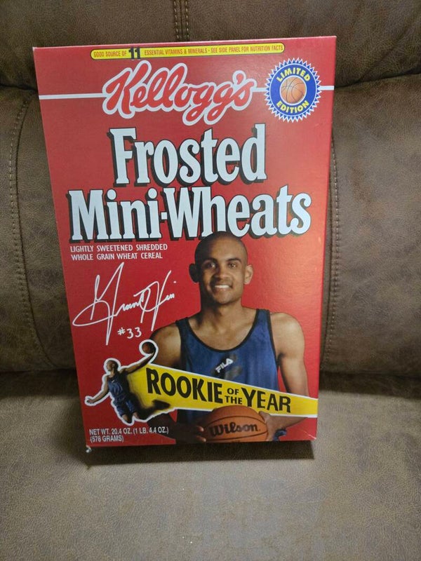 Kellogg's Grant Hill cereal box 1996