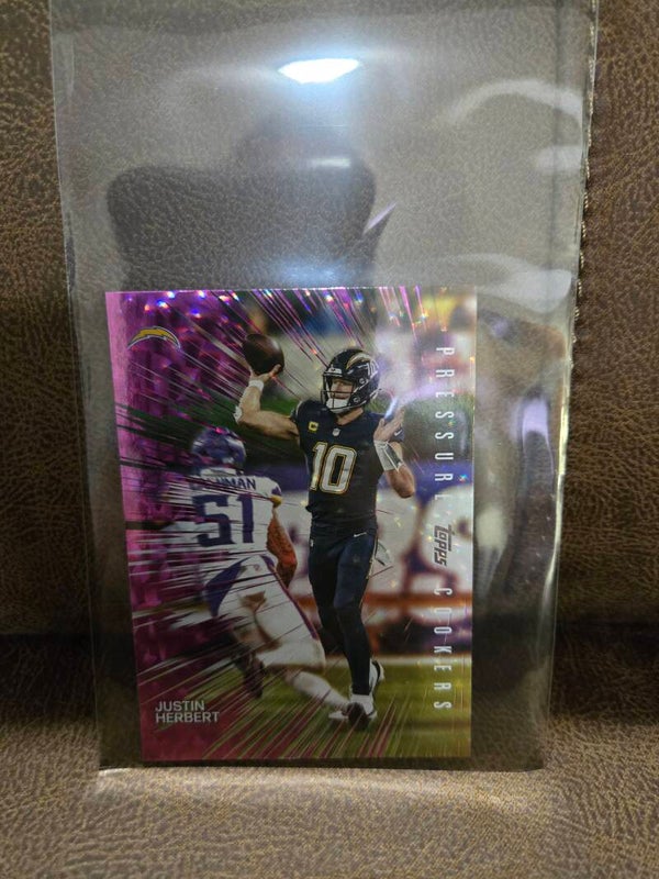 2026 Topps flagship Justin Herbert pressure cooker # PC 11
