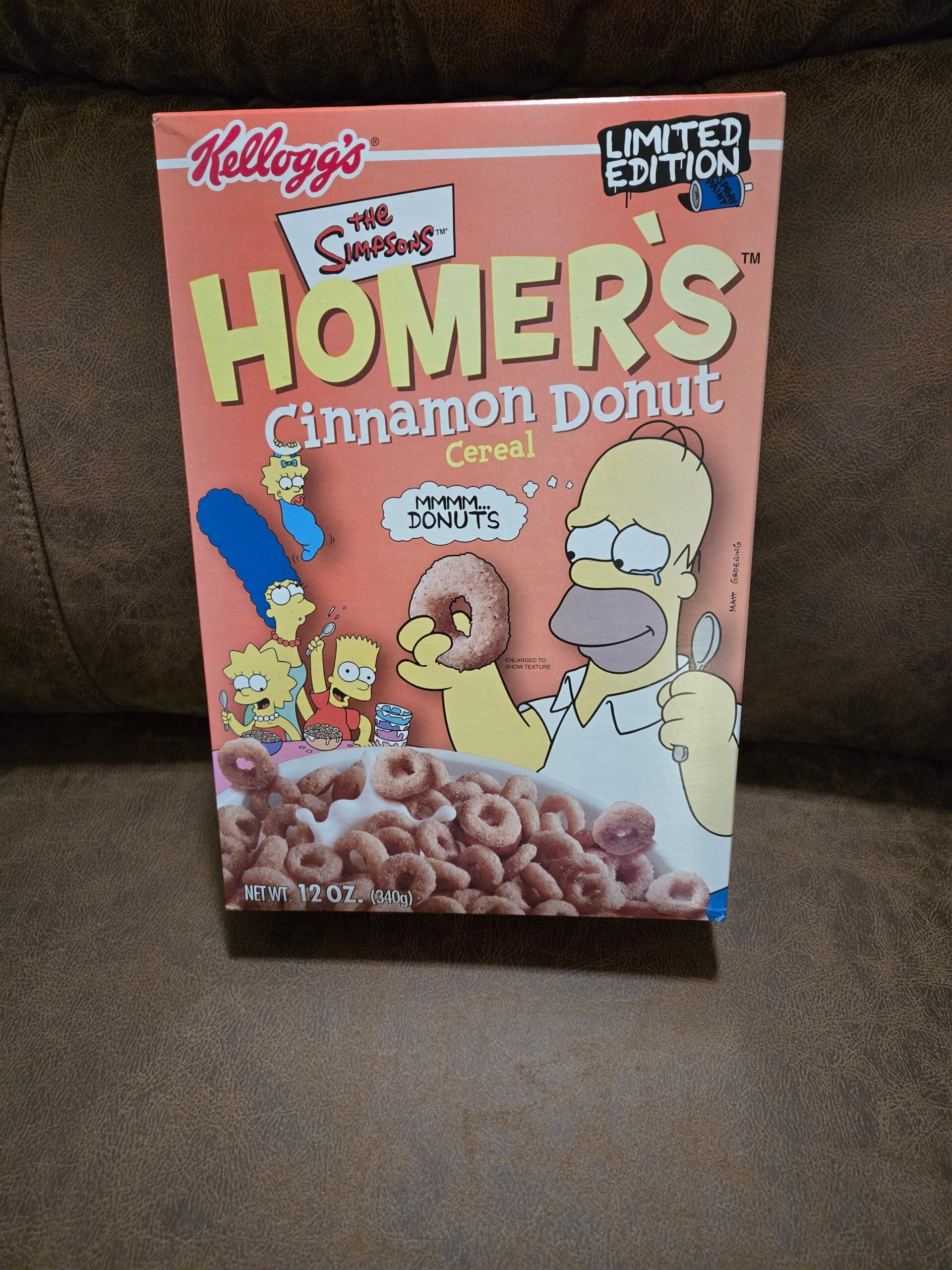 The Simpsons Homer's cereal box 2002