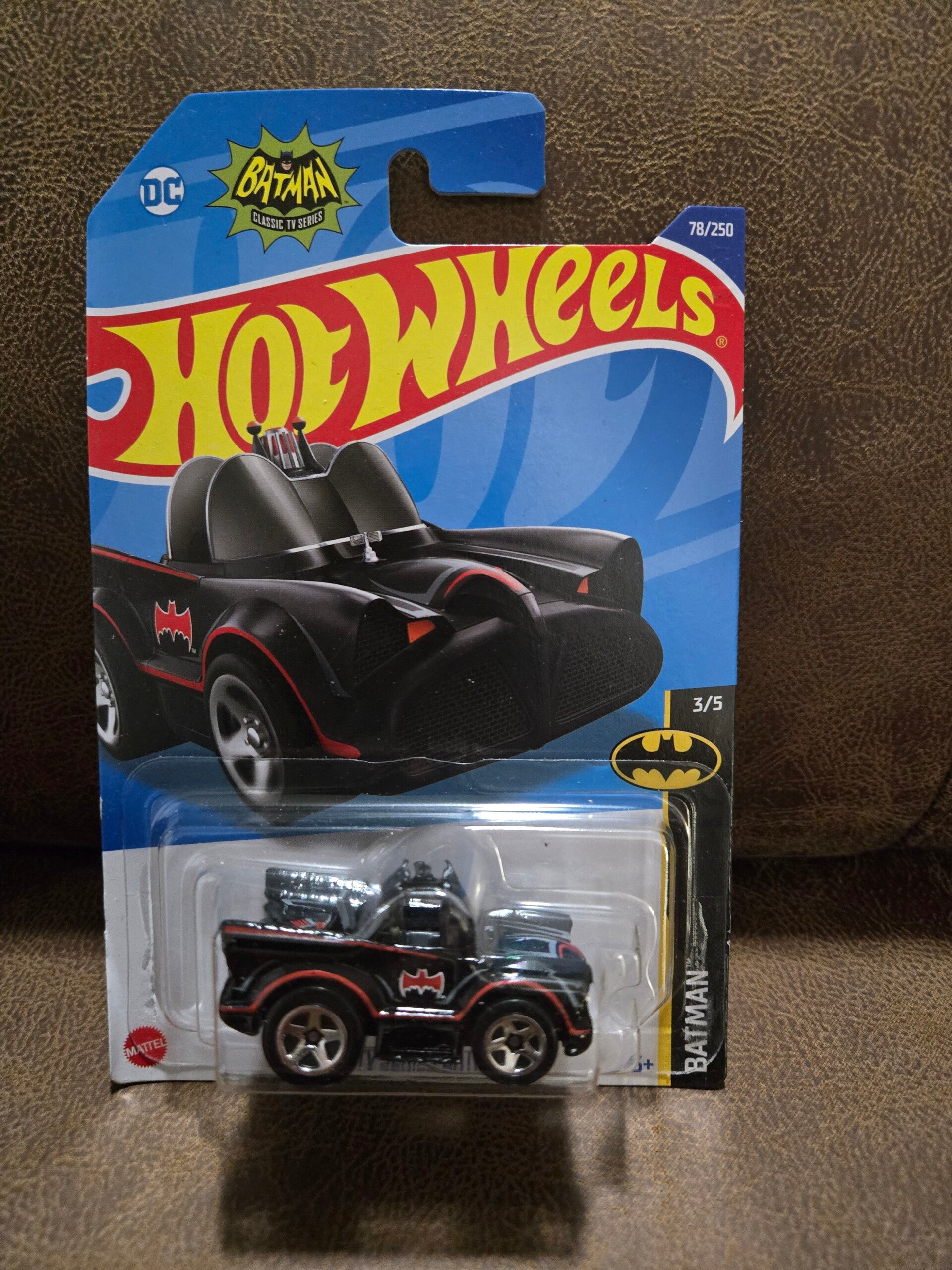 Hot Wheels diecast classic TV series Batmobile toon style