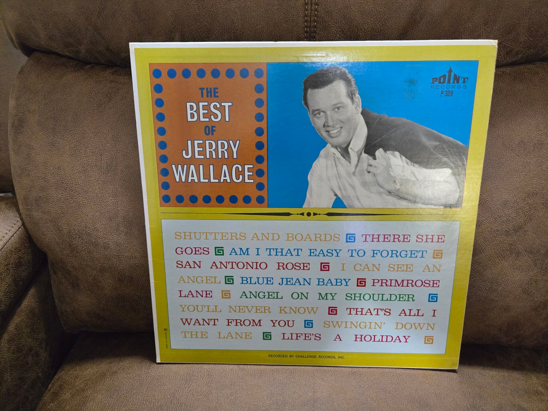 Best of Jerry Wallace vinyl record LP