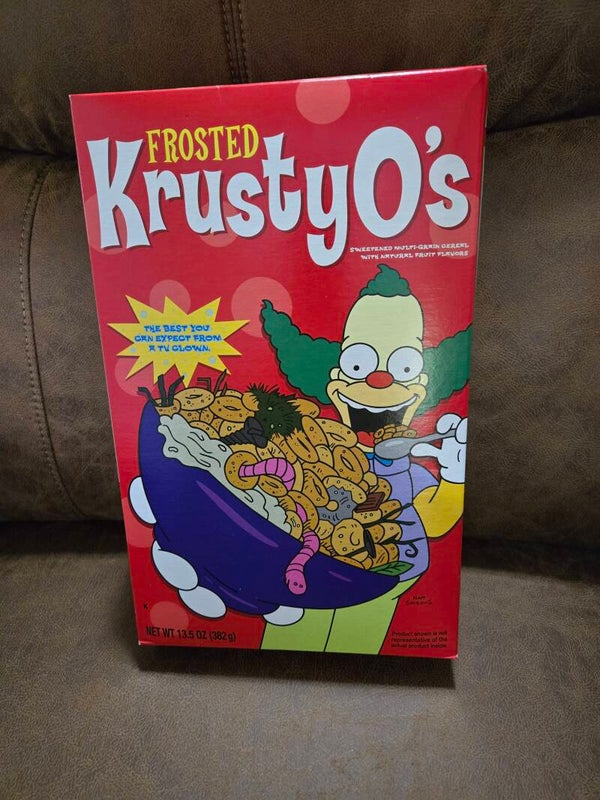 The Simpsons KRUSTYO's cereal box 2008