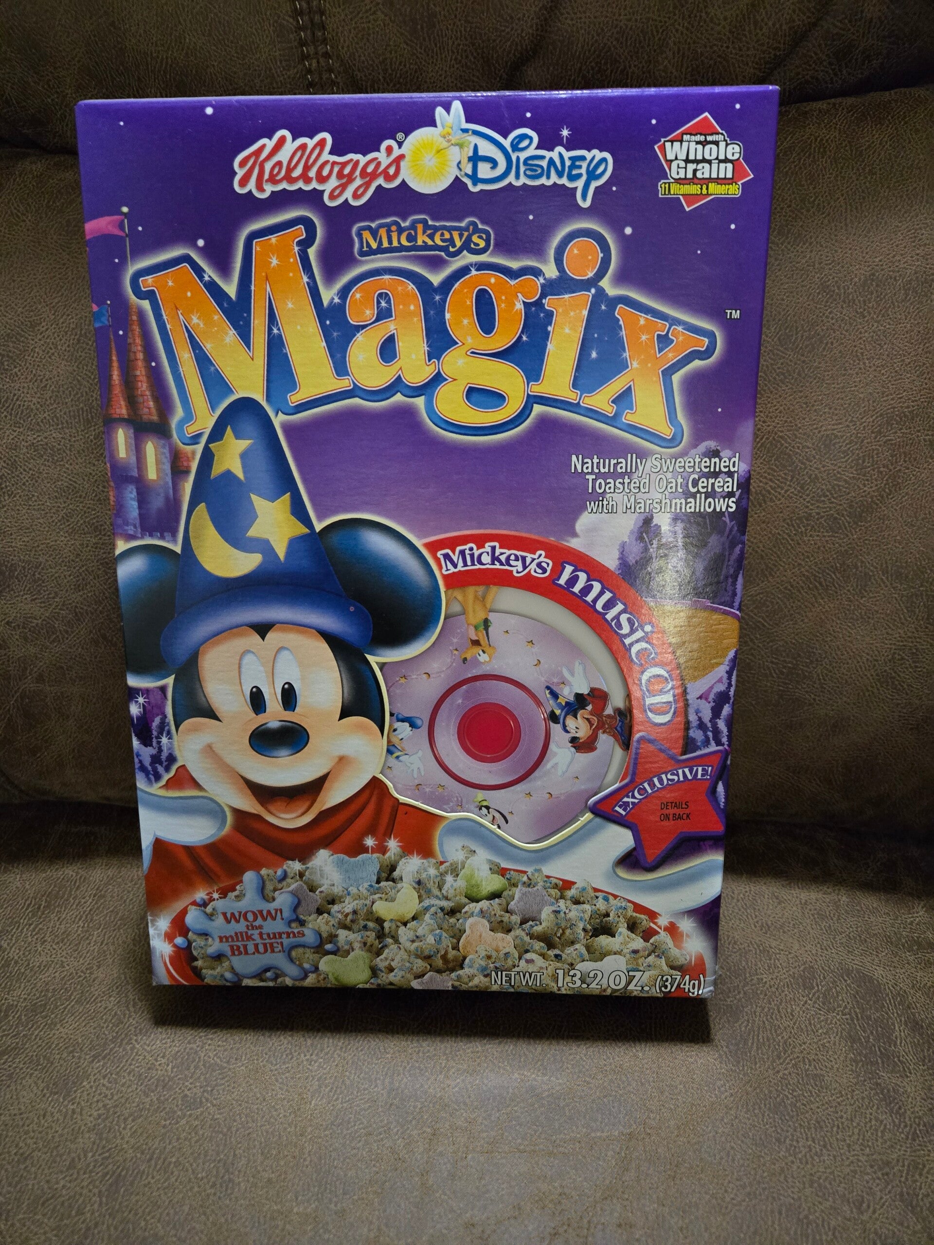 Kellogg's Disney MAGIX cereal box 2003