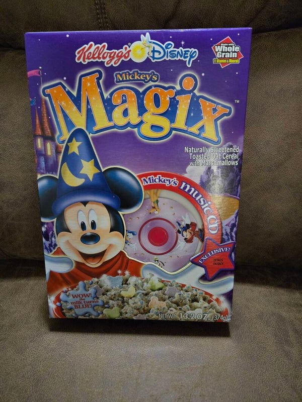 Kellogg's Disney MAGIX cereal box 2003