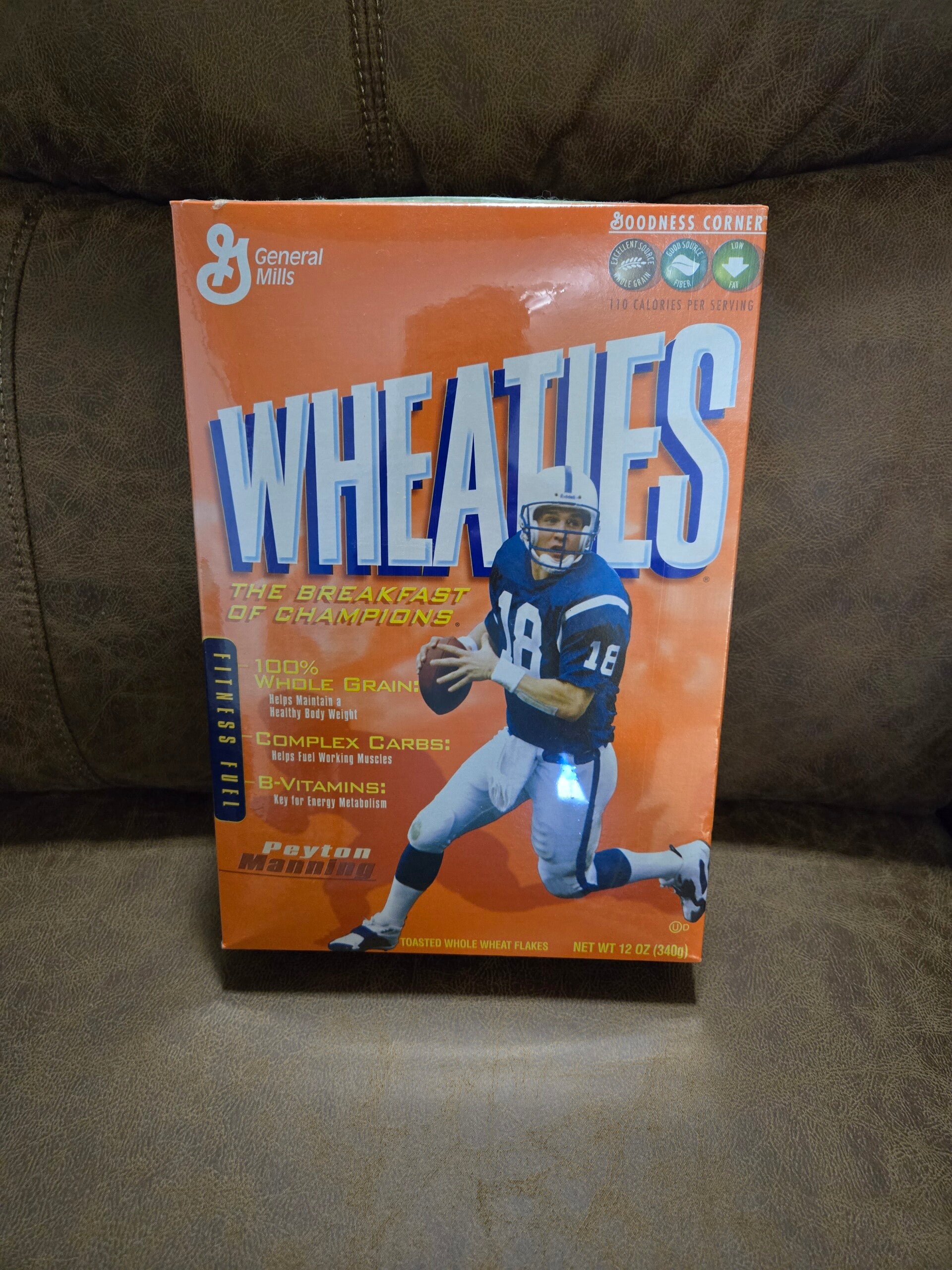 Wheaties Peyton Manning Indianapolis Colts cereal 2005