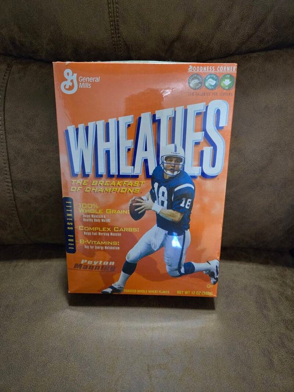 Wheaties Peyton Manning Indianapolis Colts cereal 2005