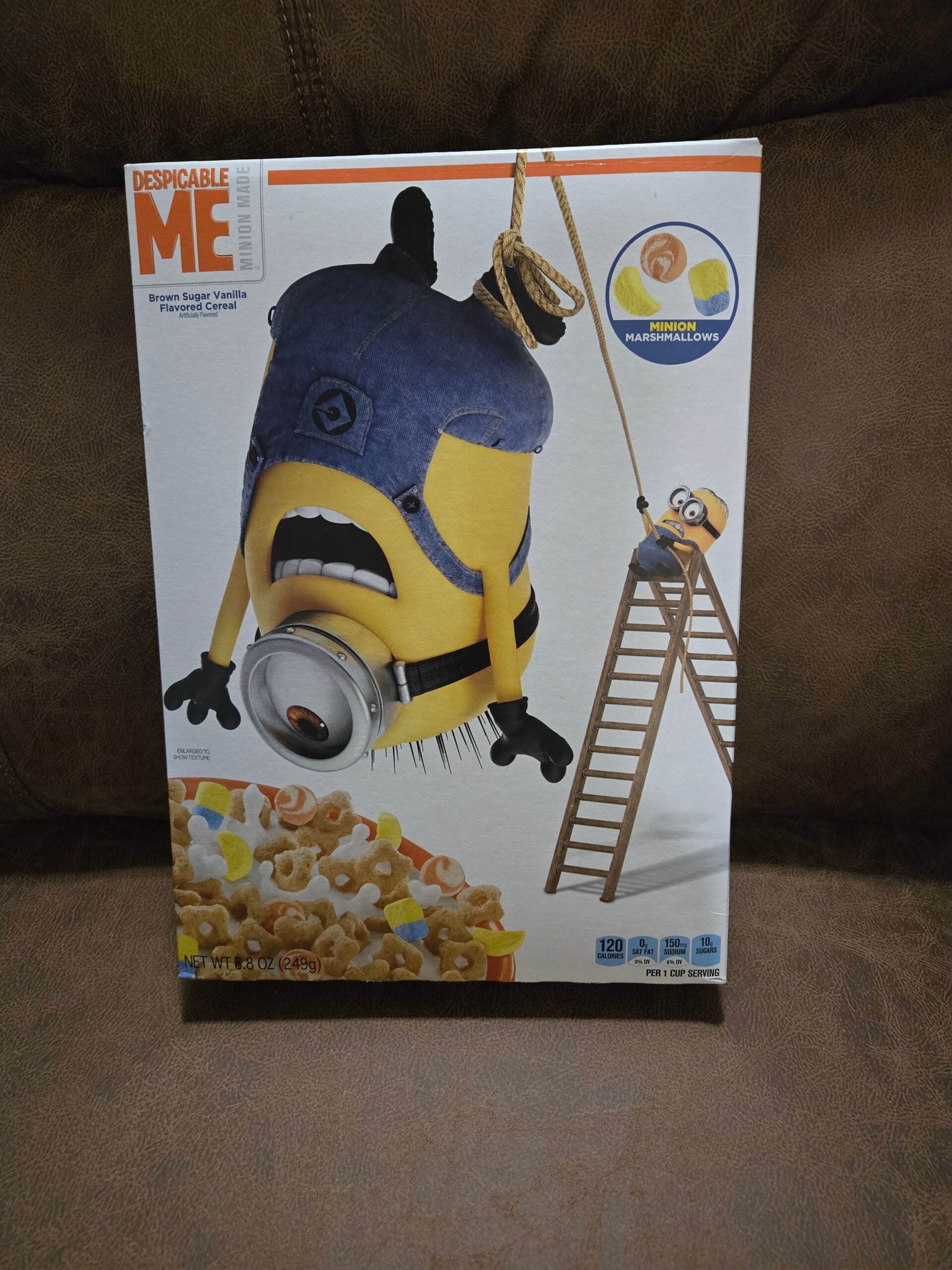 Despicable Me cereal box Minion marshmallows 2017