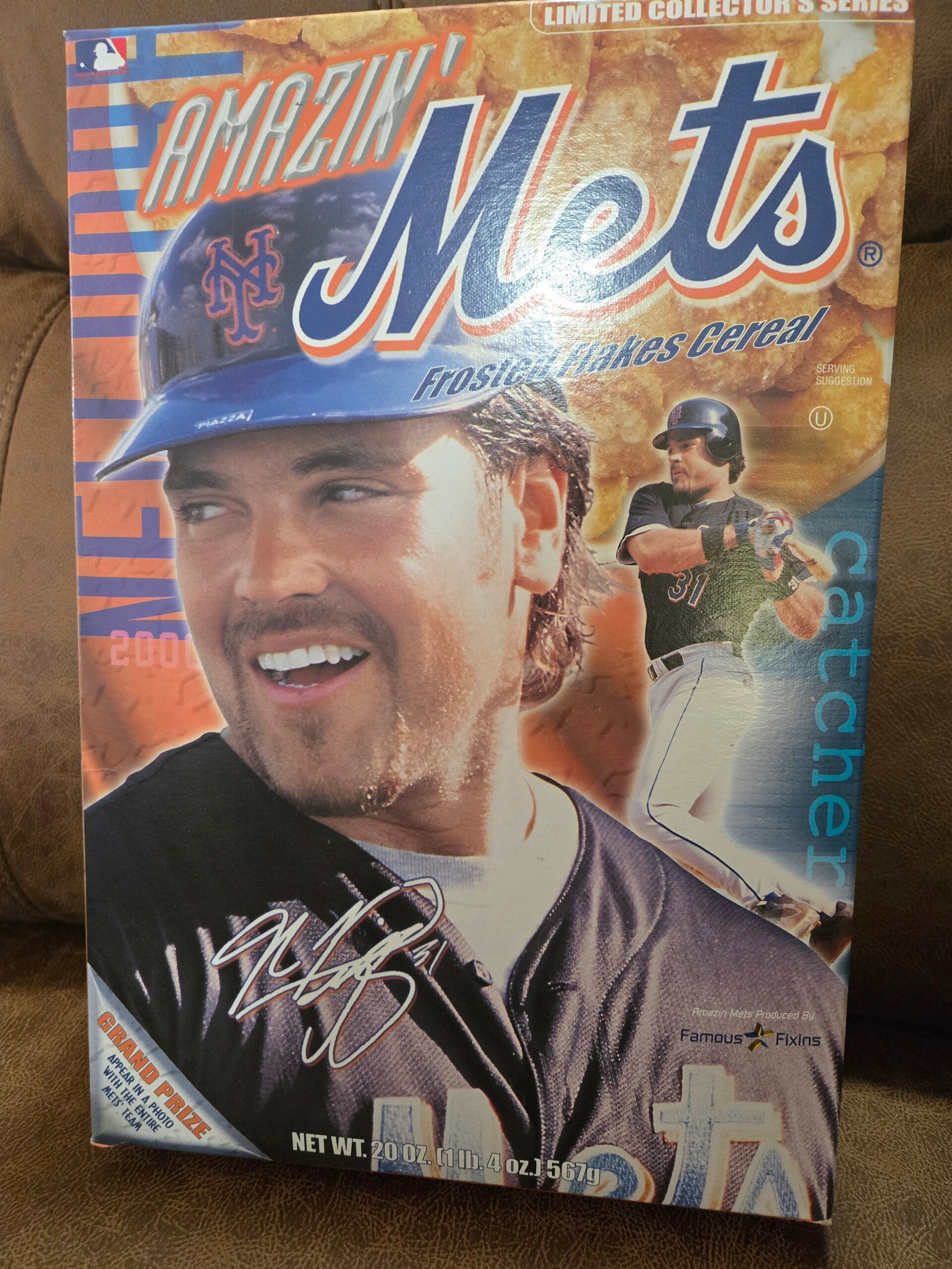 Amazin' Mets cereal box