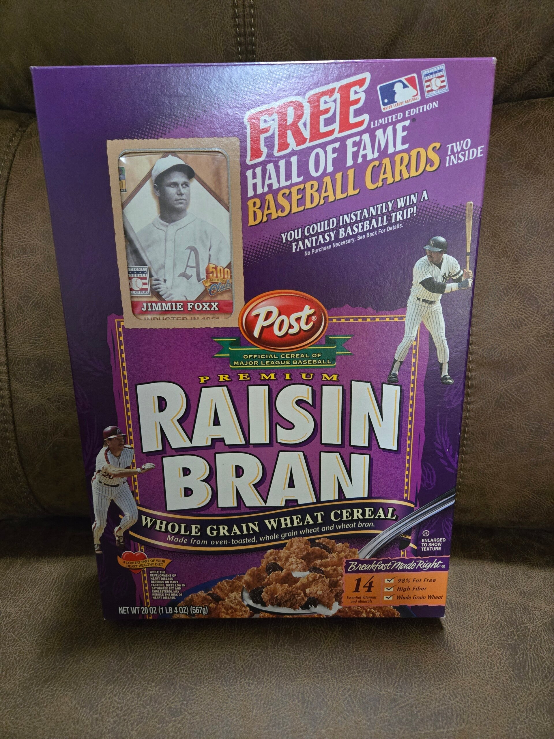 Raisin Bran Hall of Fame Baseball Cards 2002