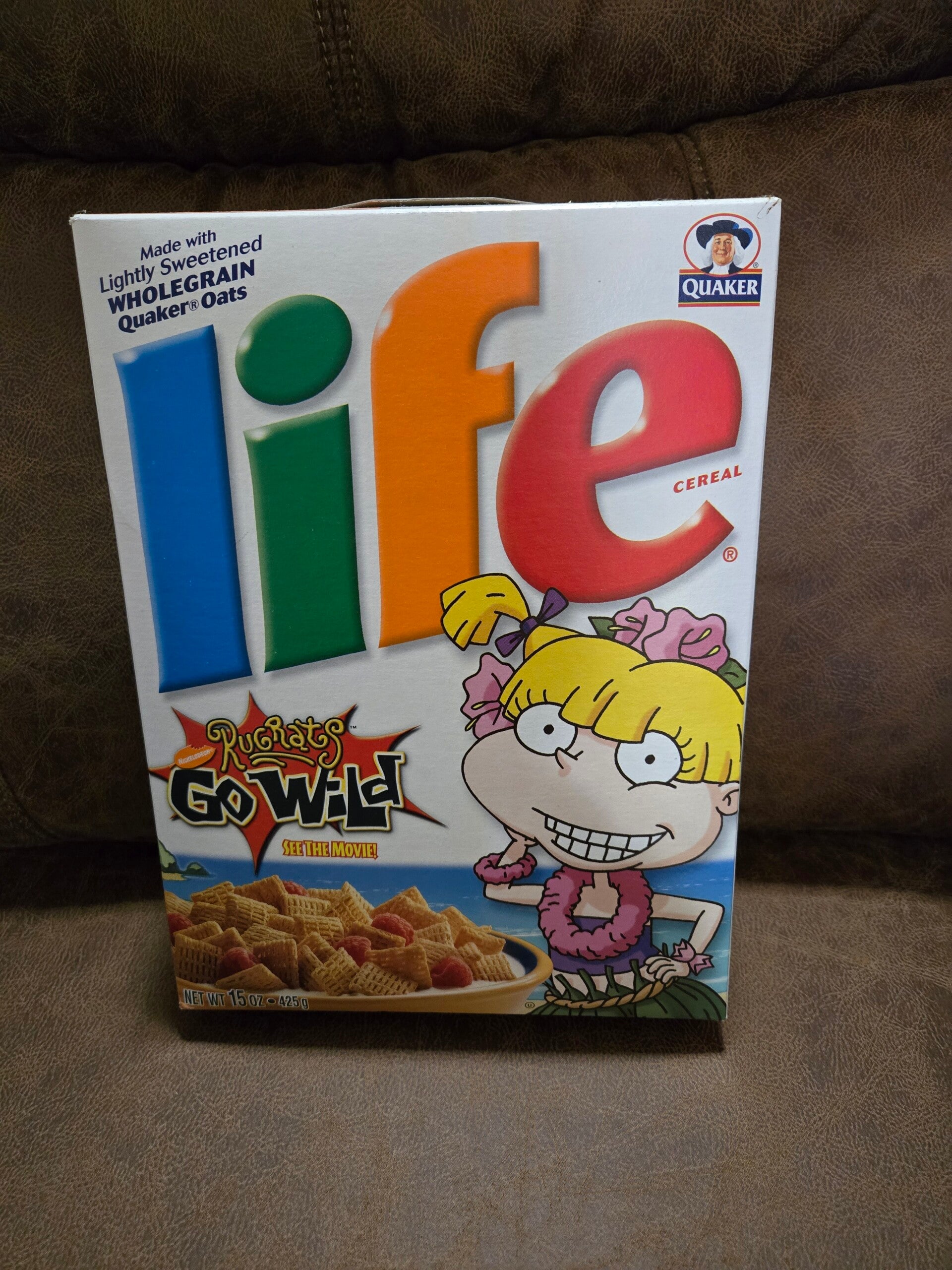 Quaker Life cereal box Rugrats Go Wild 2004