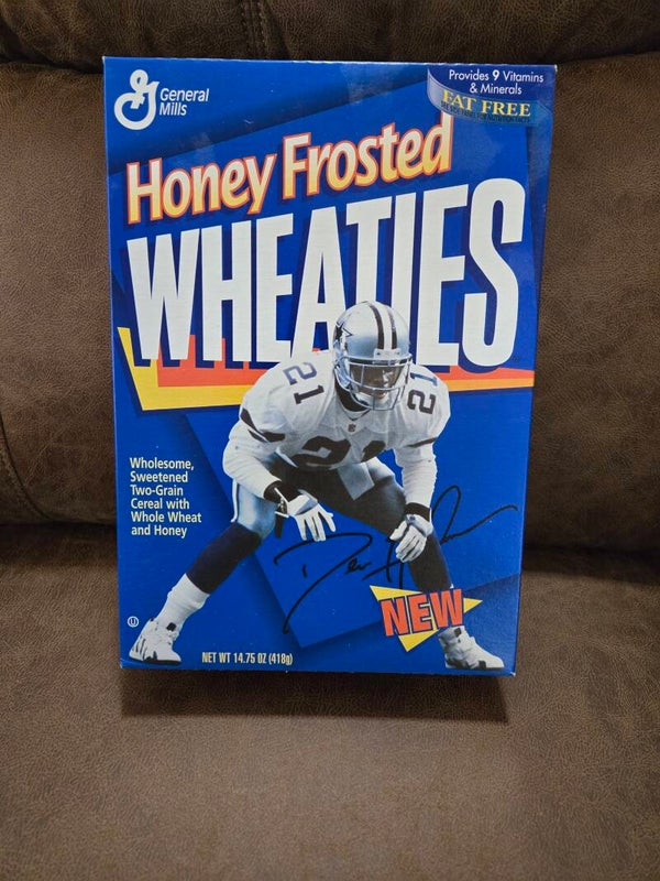 Wheaties cereal box Deion Sanders NFL football