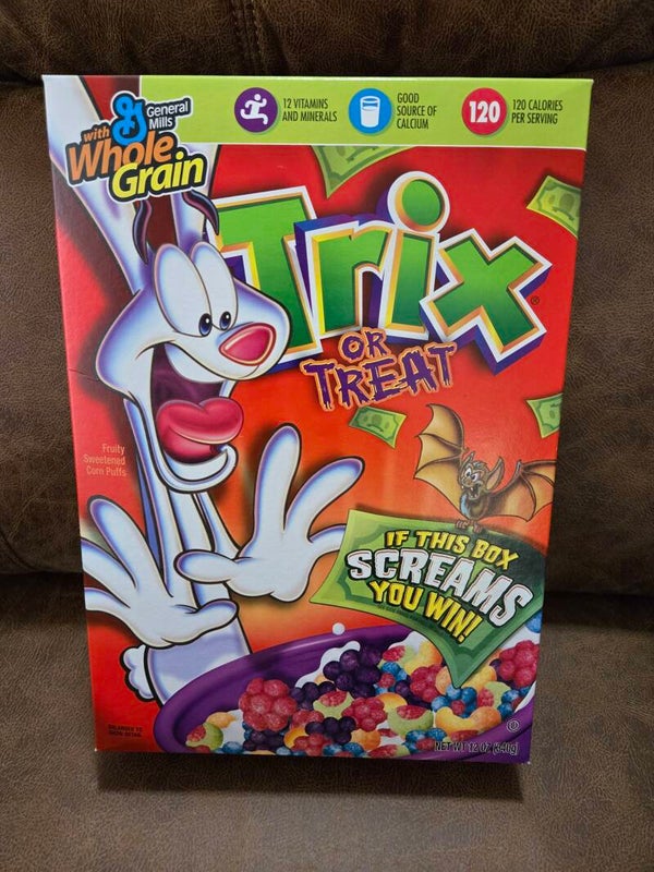 General Mills Trix or Treat Halloween cereal box 2007