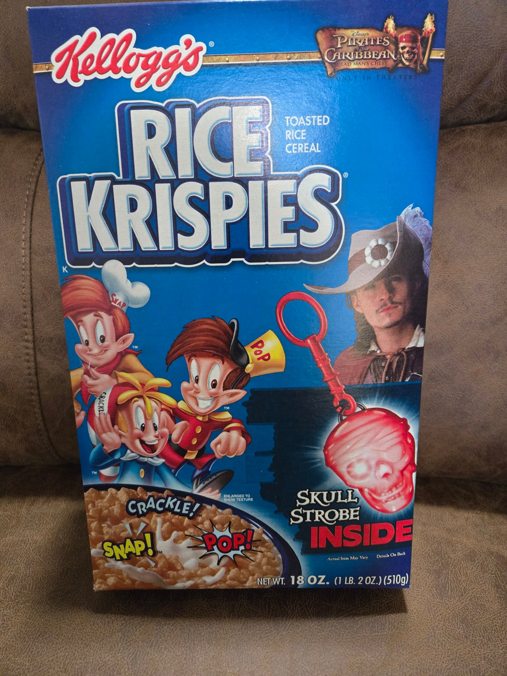 Kellogg's Pirates of the Caribbean cereal box 2007