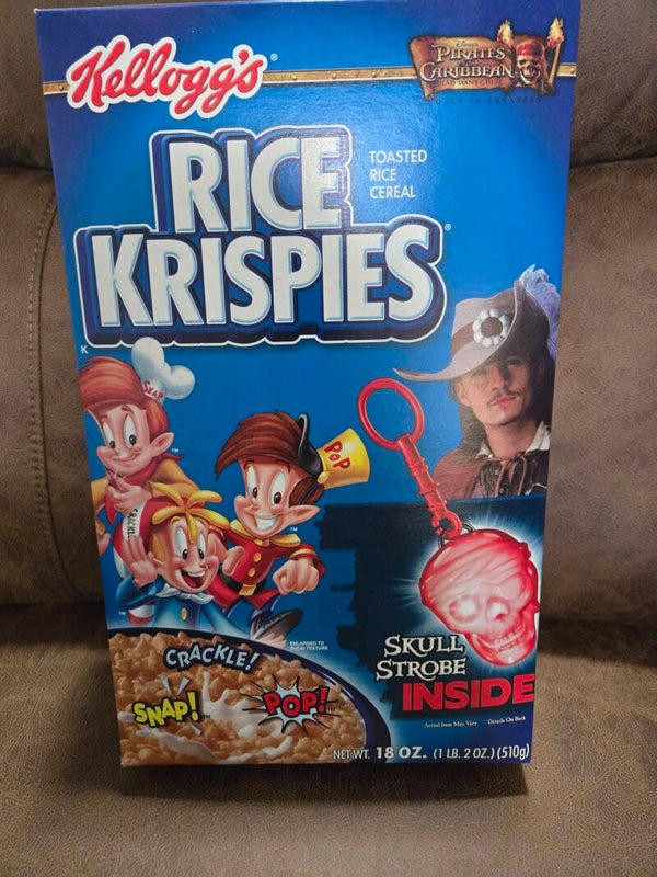 Kellogg's Pirates of the Caribbean cereal box 2007