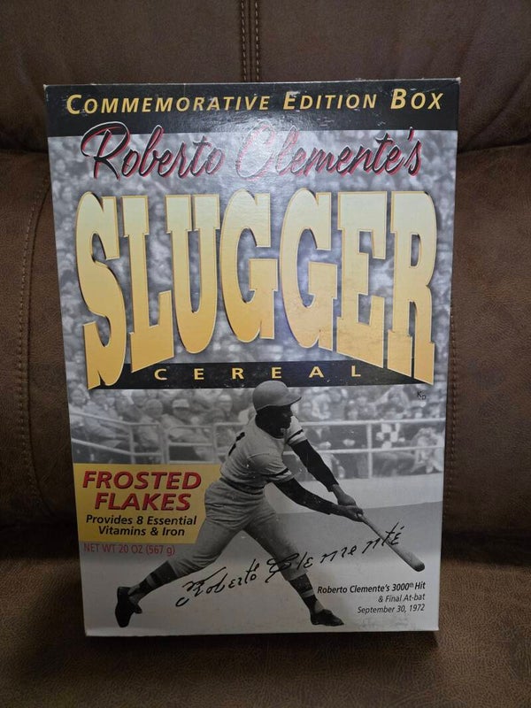 Roberto Clemente's SLUGGER cereal box