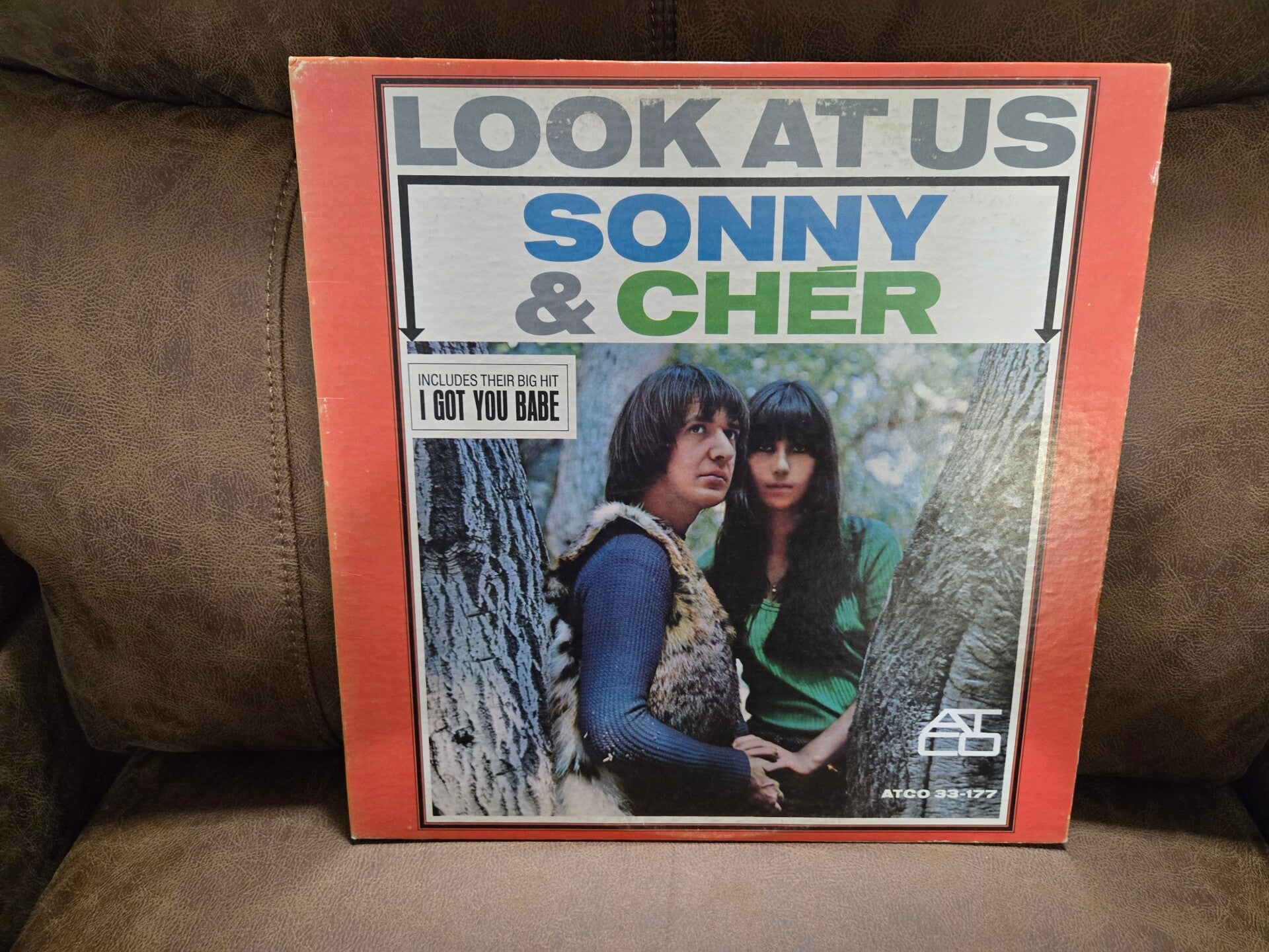 Sonny & Cher vinyl record LP Look at Us