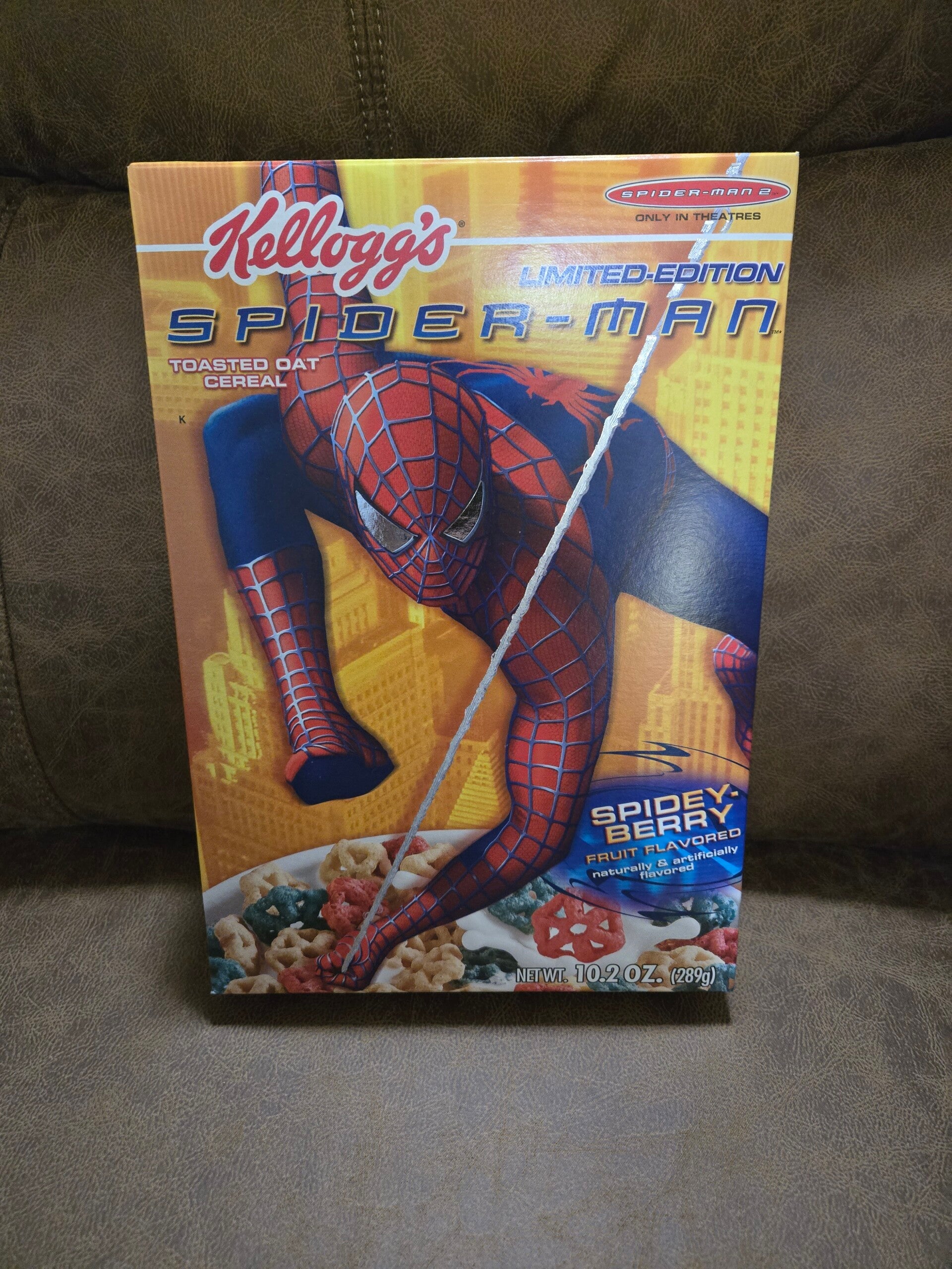 Kellogg's Spider-man cereal box 2005