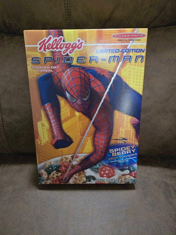 Kellogg's Spider-man cereal box 2005