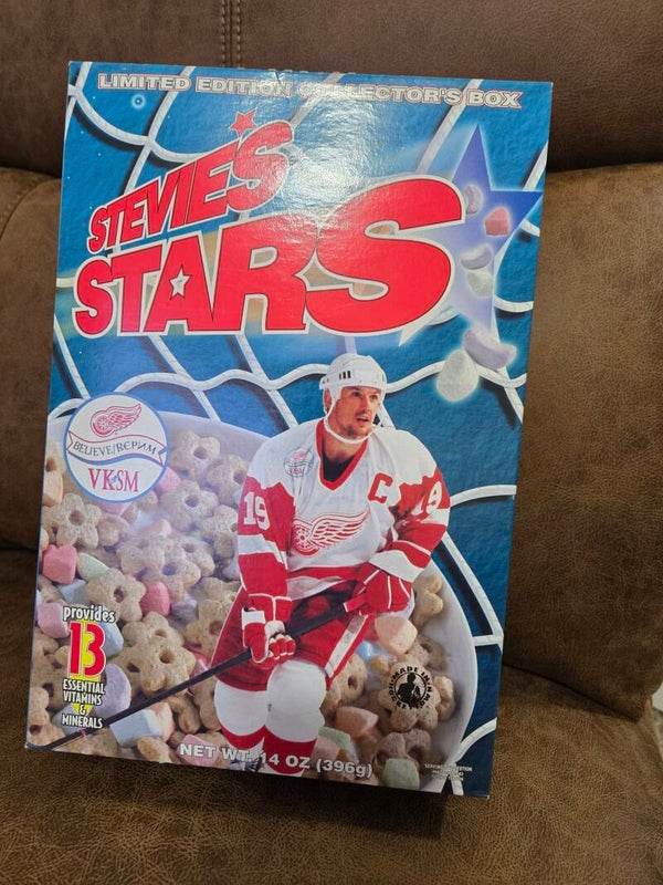Stevie's Stars cereal box