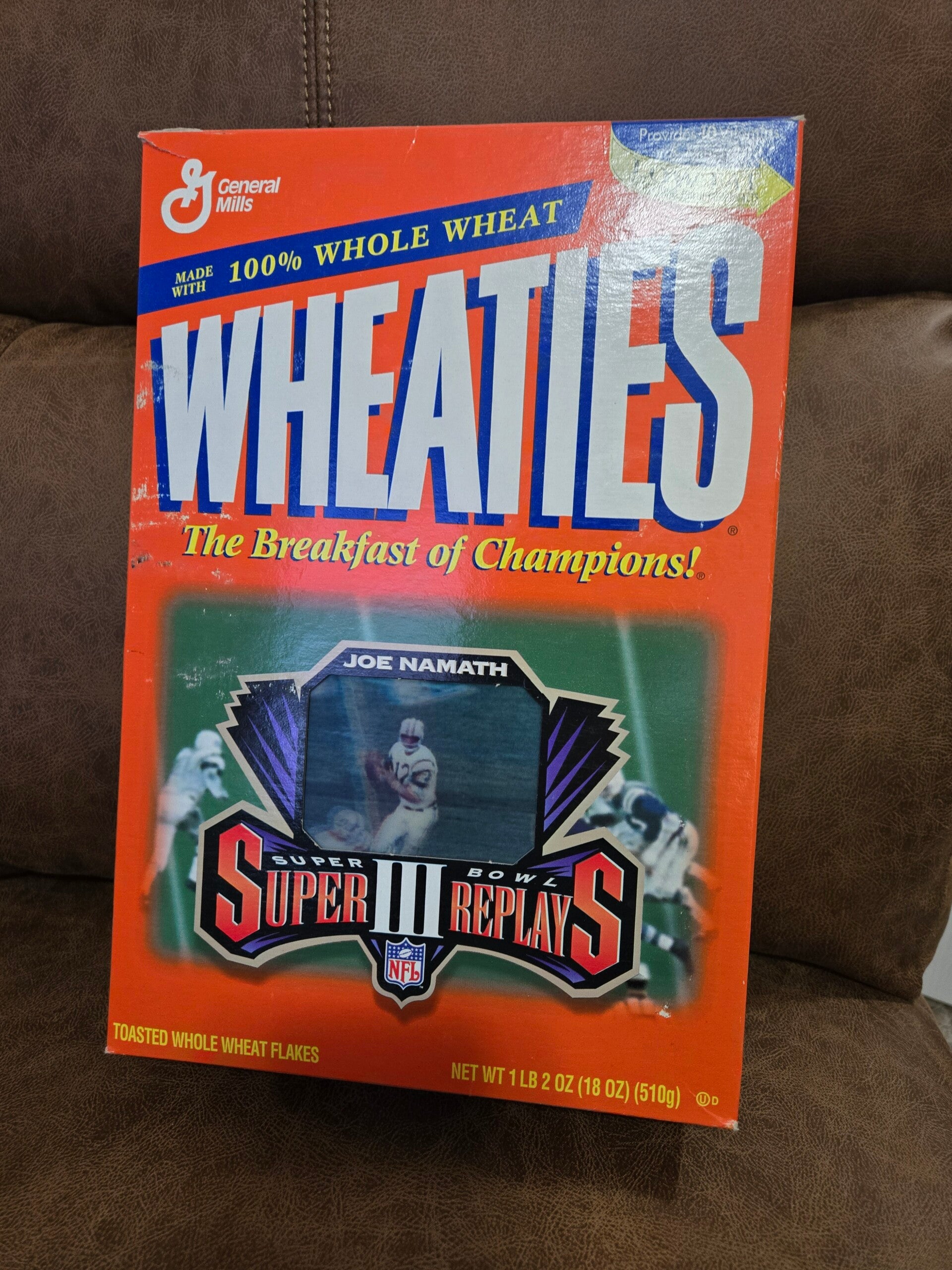Wheaties cereal box Joe Namath