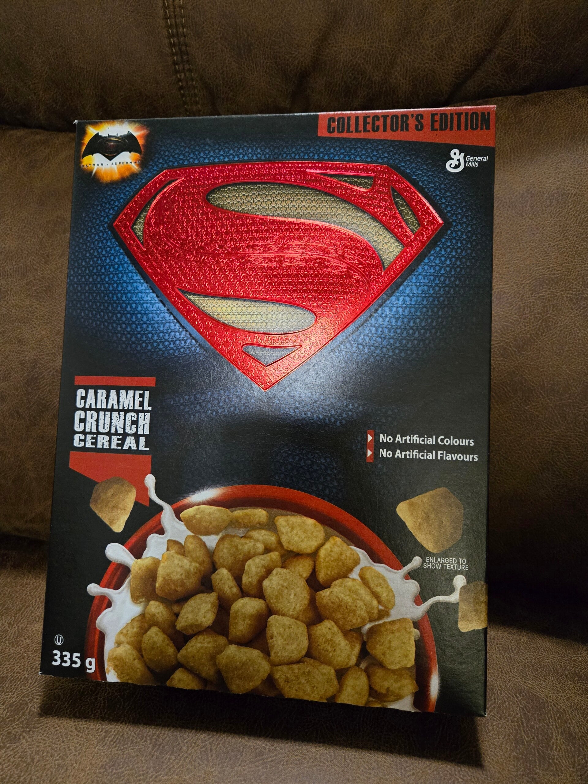 Superman cereal box