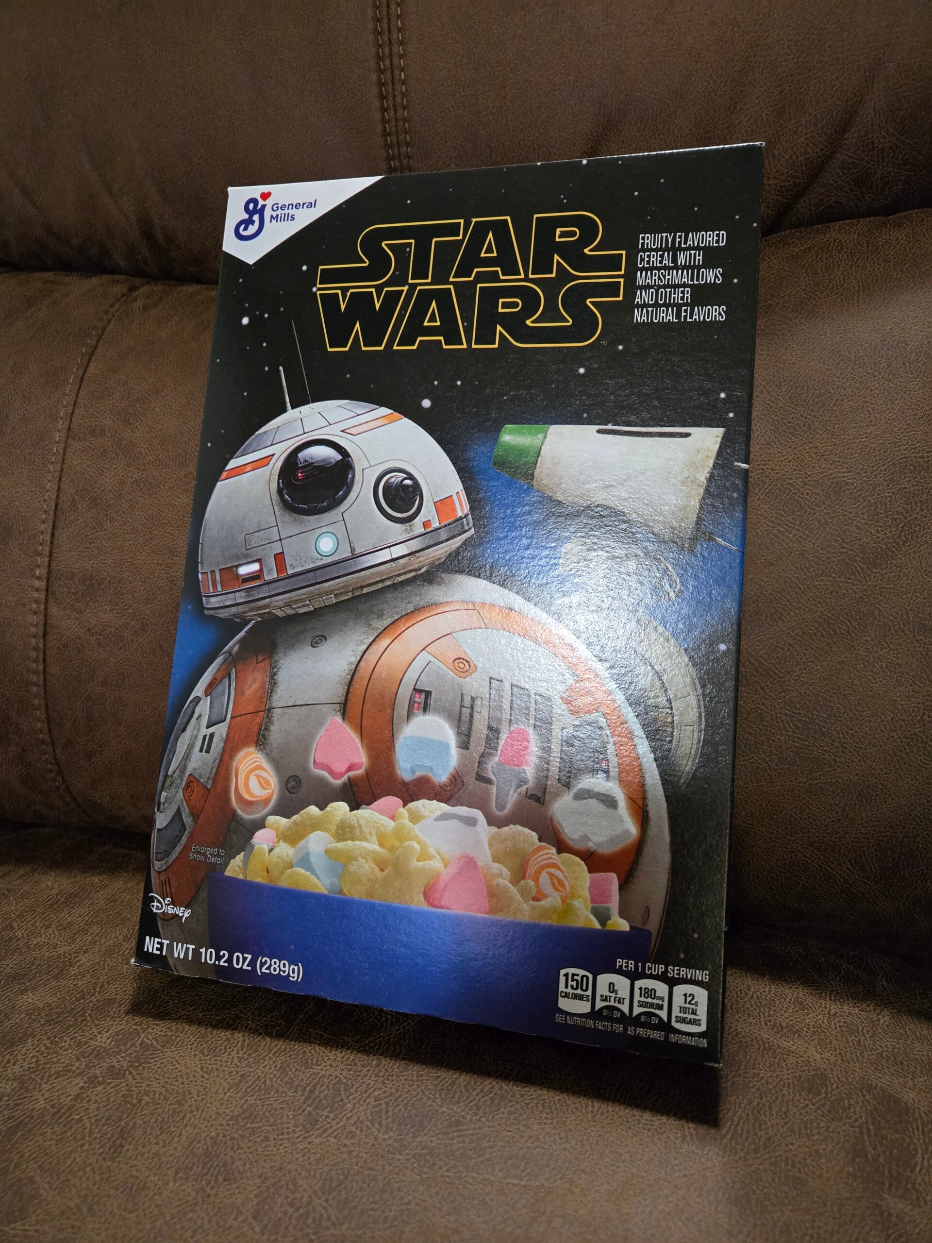 Star Wars cereal box