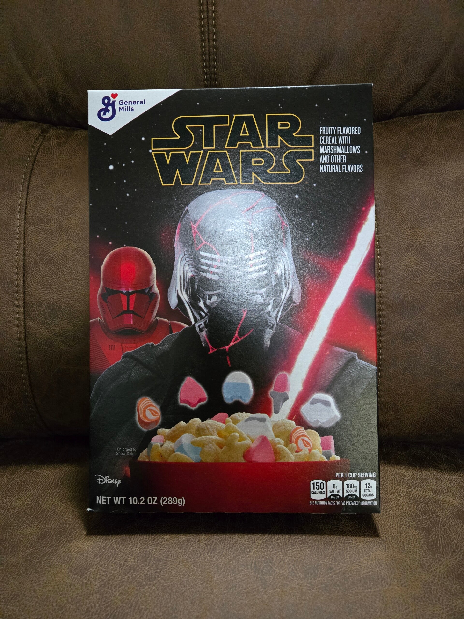 Star Wars cereal box