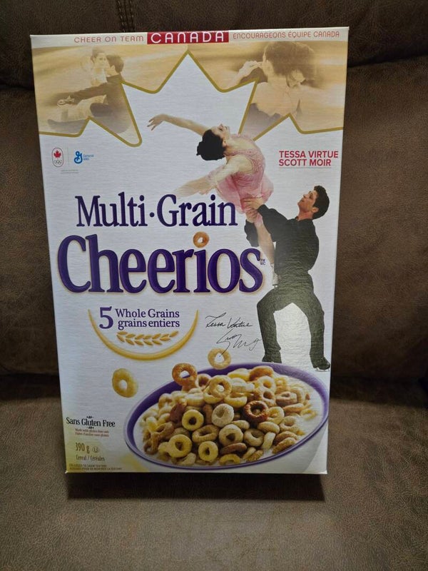 Cheerios Tessa Virtue figure skating Canada Olympics 2018