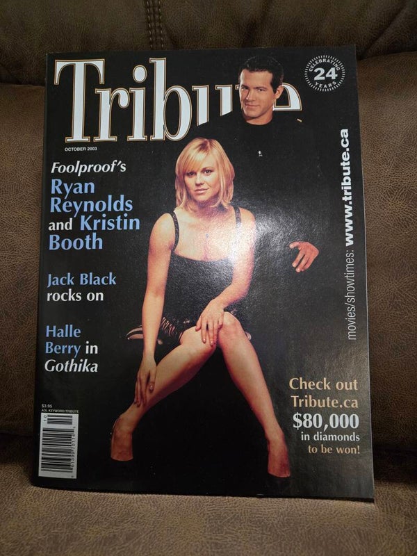 Tribute movie theater magazine October 2003 Ryan Reynolds