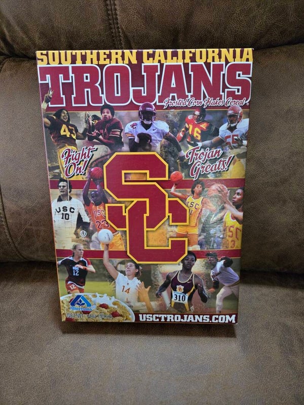 southern California TROJANS USC sports cereal box 2010