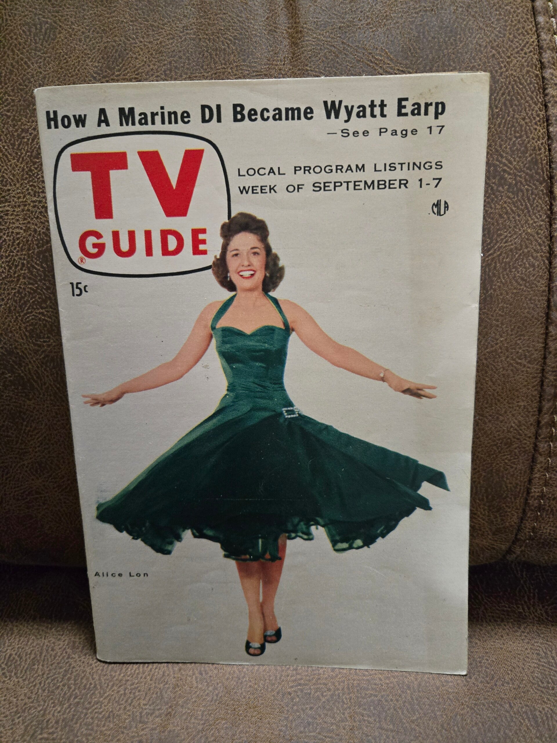 TV Guide  Alice Lon  September  1956