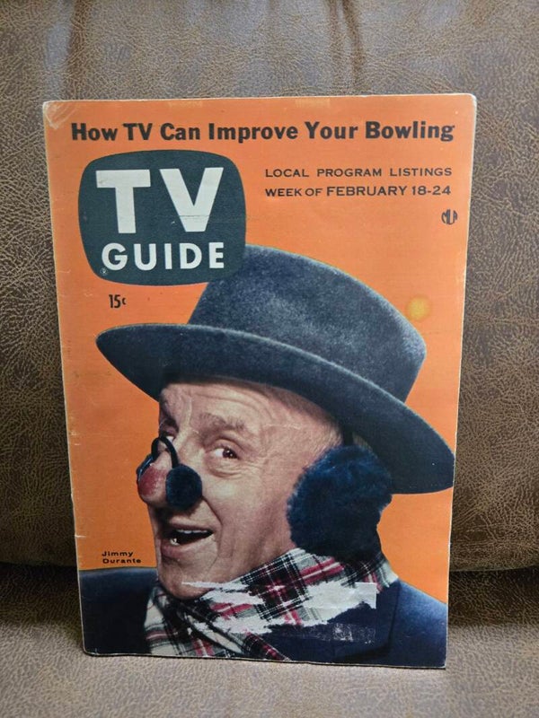 TV Guide Jimmy Durante  February   1956