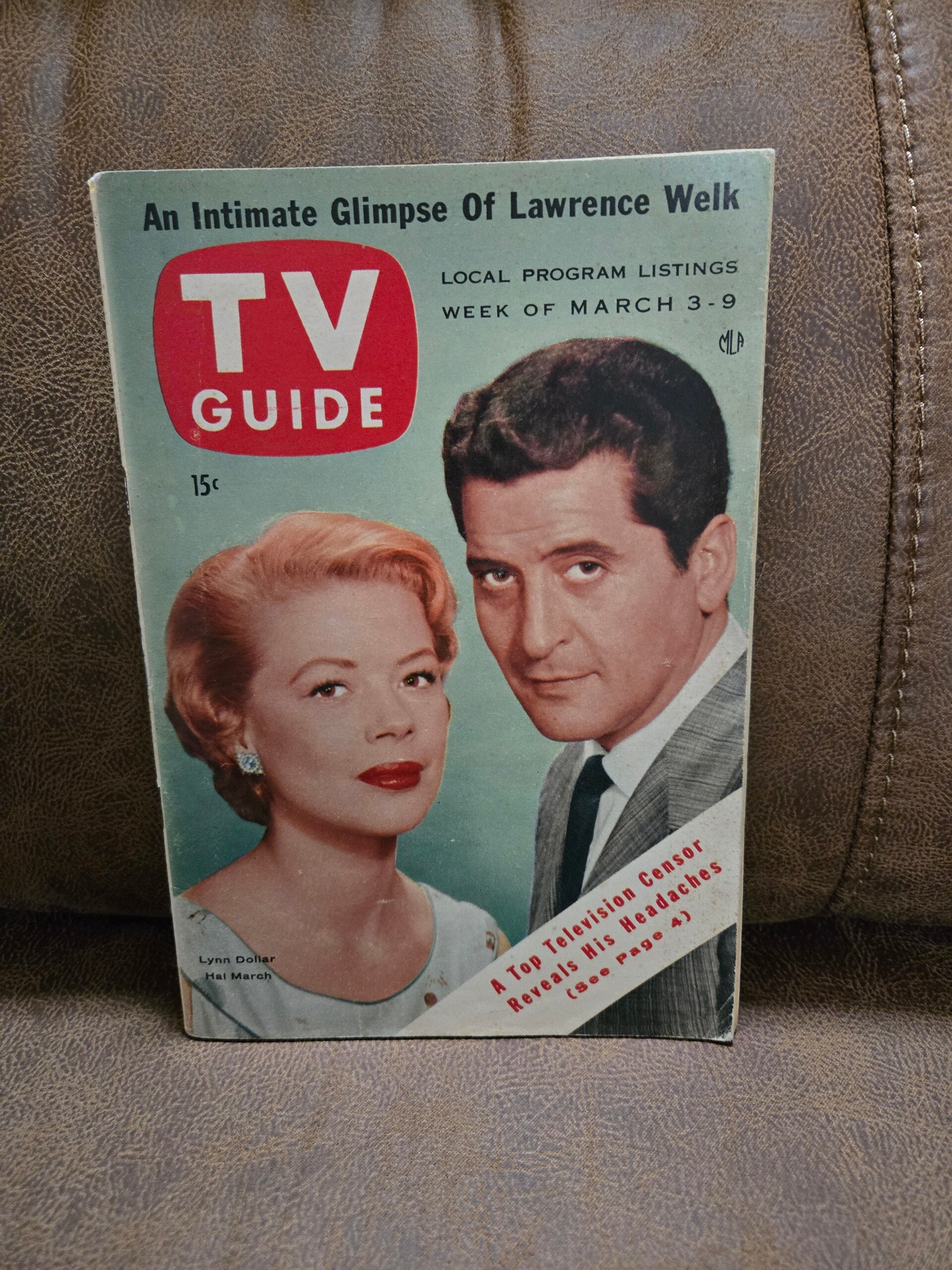 TV Guide  Hal March Lynn Dollar March   1956