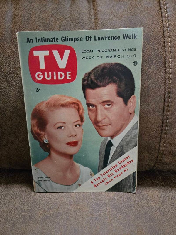 TV Guide  Hal March Lynn Dollar March   1956