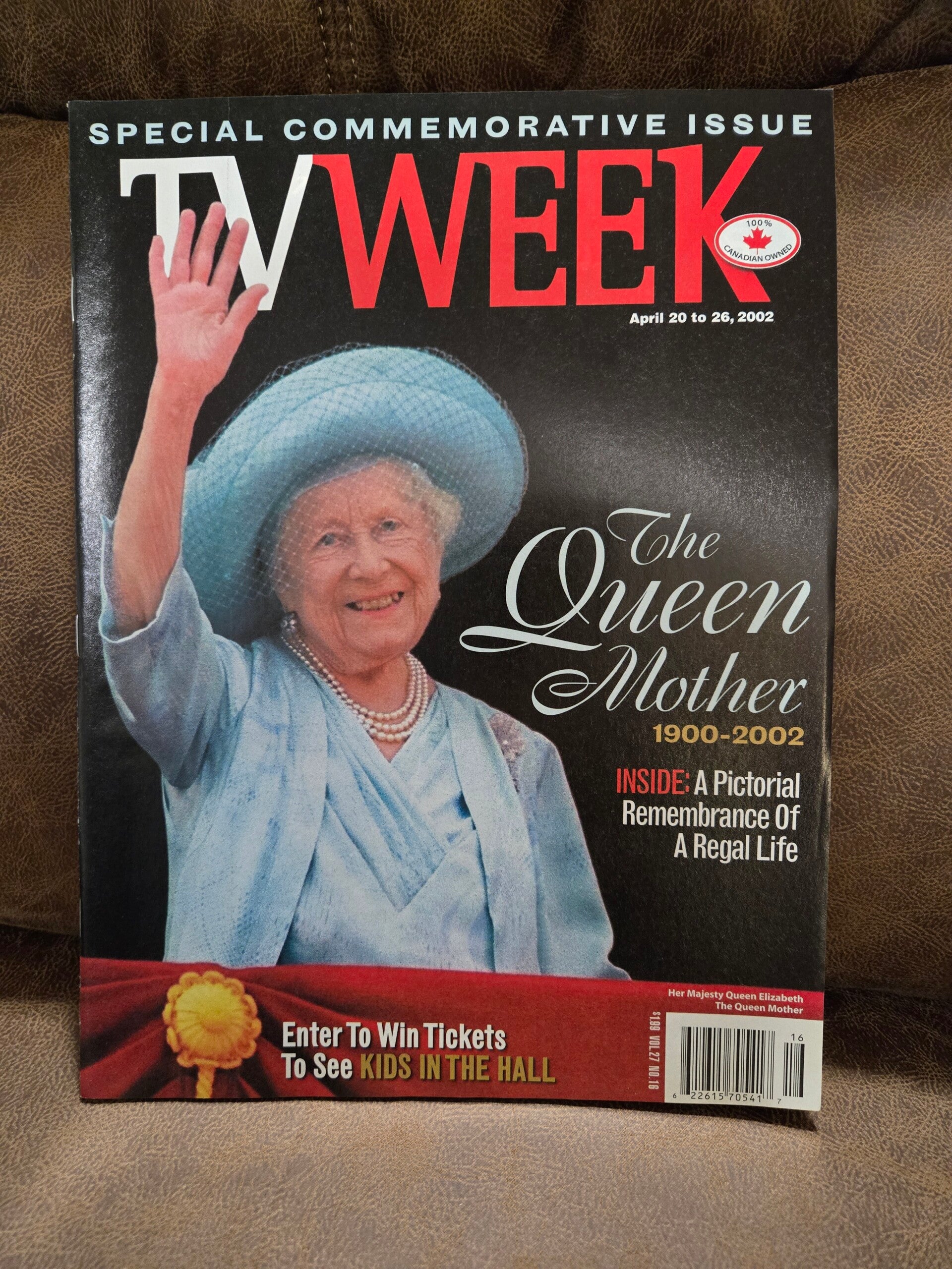 TV Week magazine Queen Mother 2002