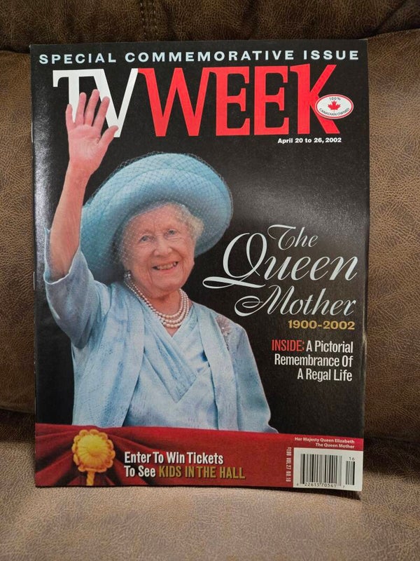 TV Week magazine Queen Mother 2002