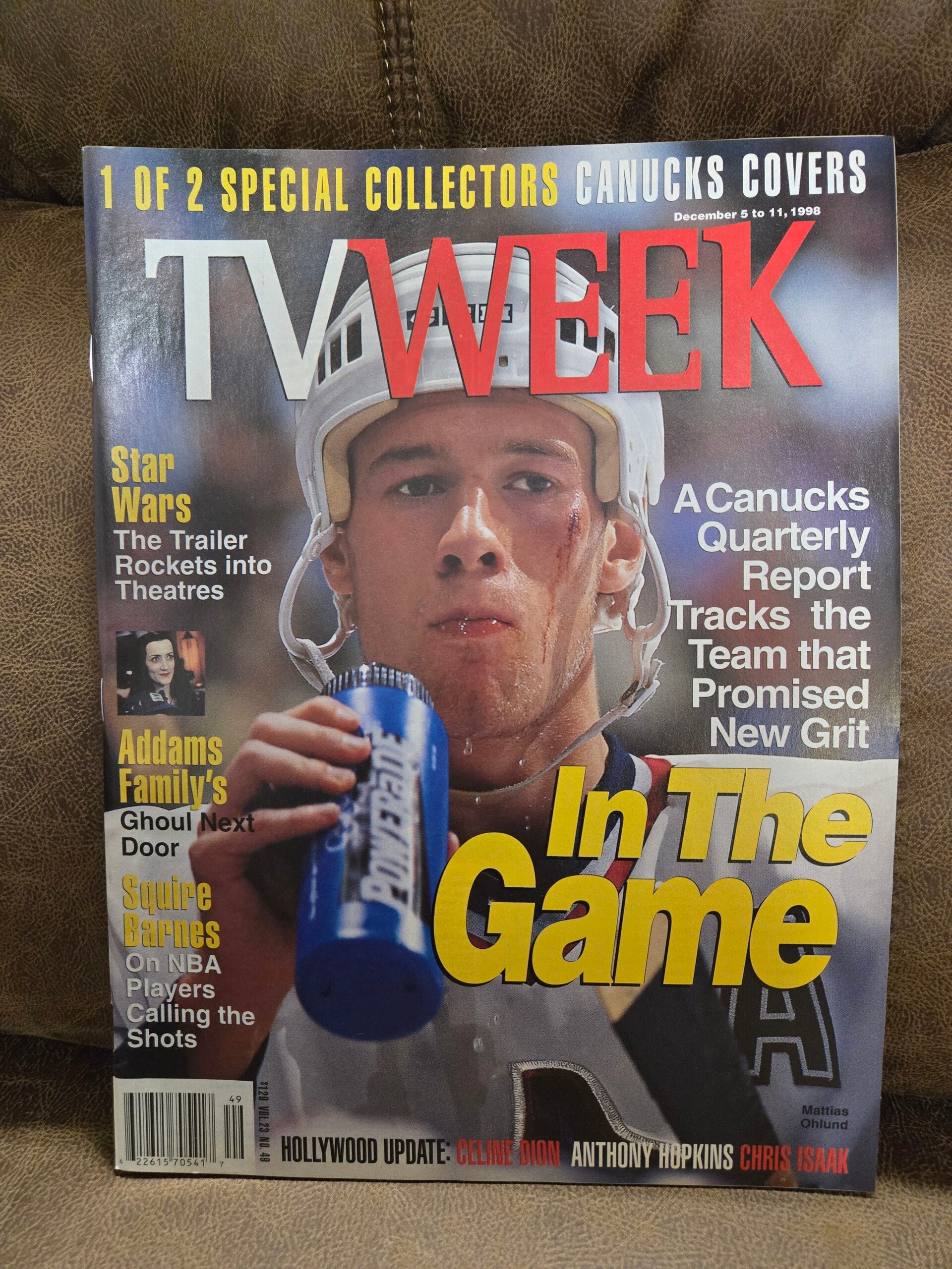 TV Week magazine Mattias Ohlund Vancouver Canucks