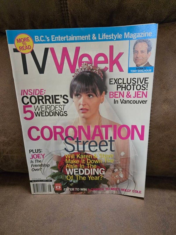 TV Week (tv guide) Coronation Street Suranne Jones 2004