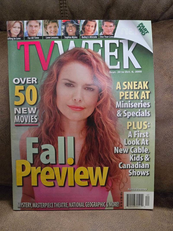 TV Week magazine Roma Downey 2000