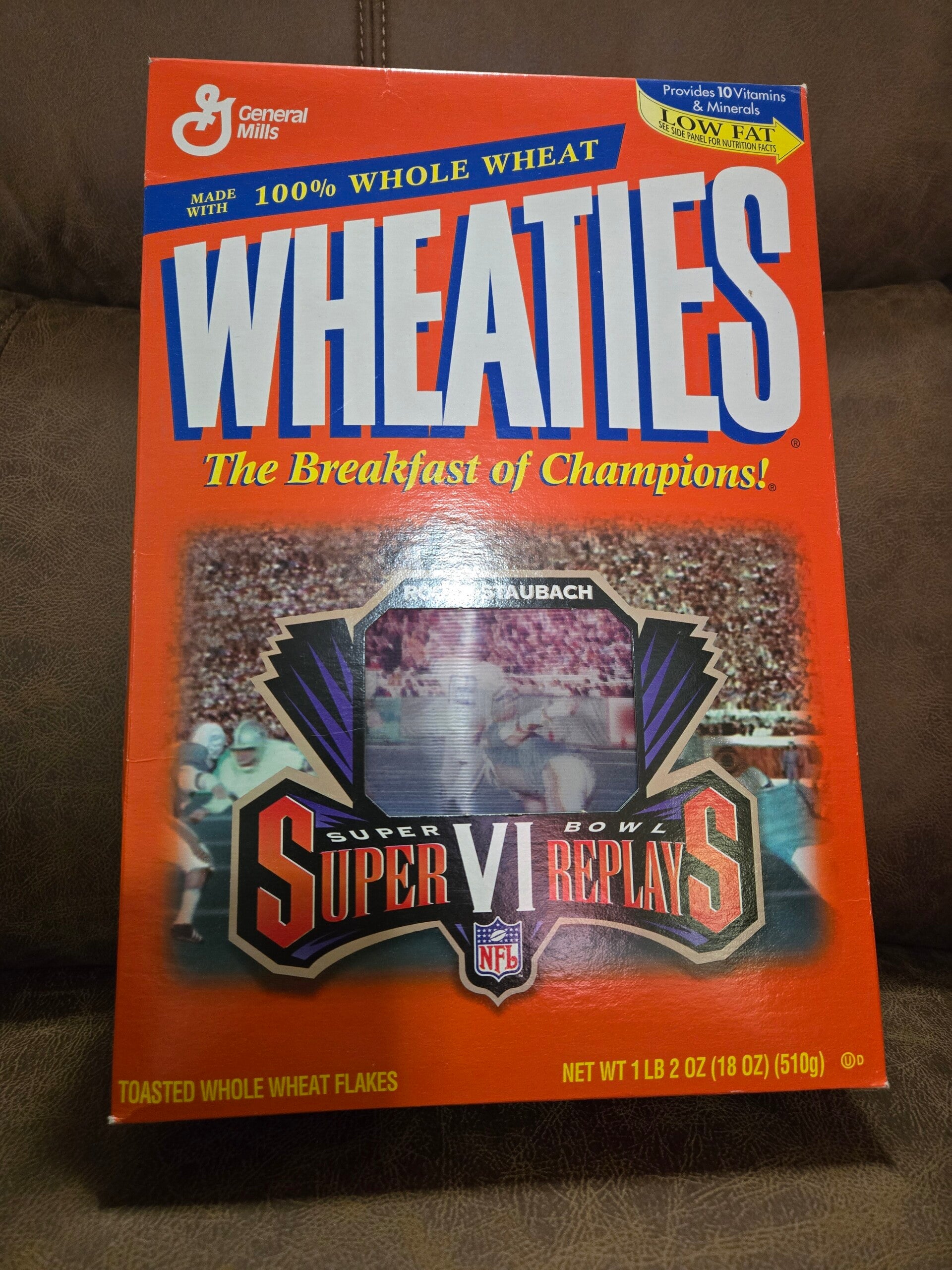 Wheaties cereal box Super Bowl Roger Staubach