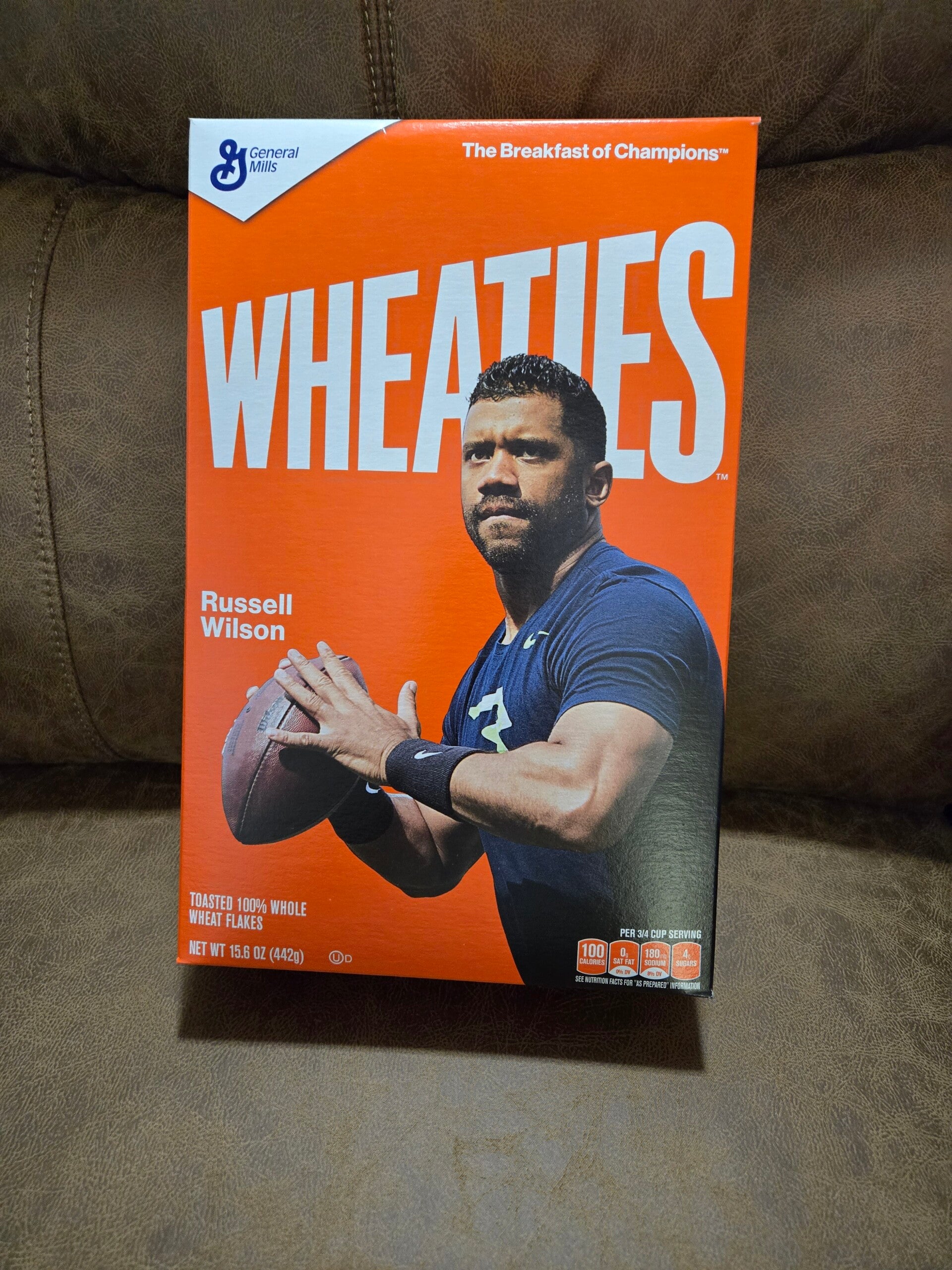 Wheaties cereal box Russell Wilson Seattle Seahawks