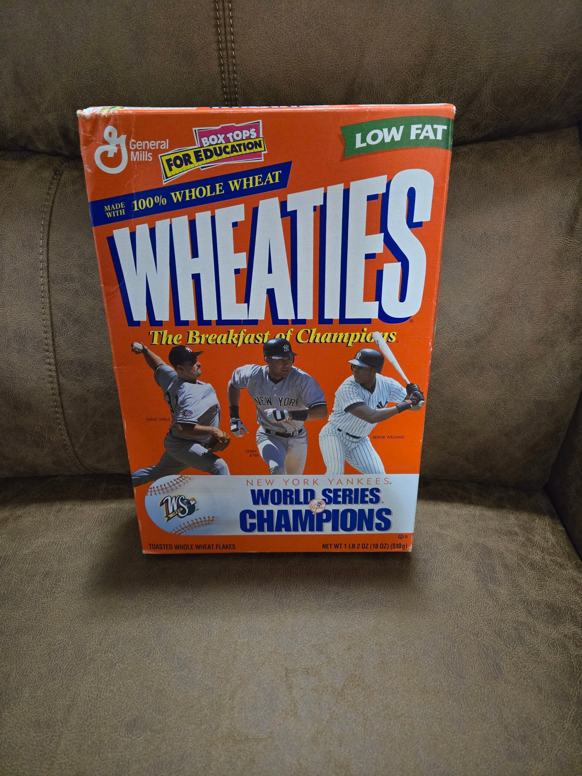Wheaties cereal box New York Yankees 1999
