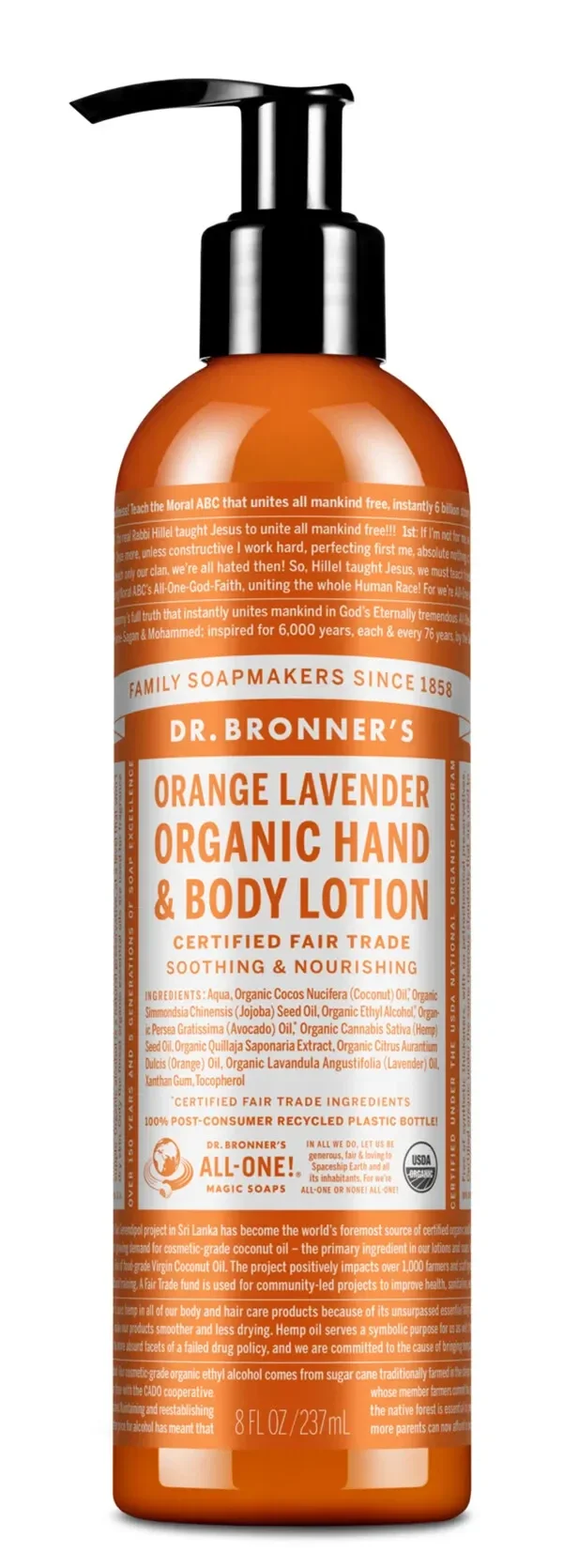 Dr Bronners Hand & Body Lotion 237ml