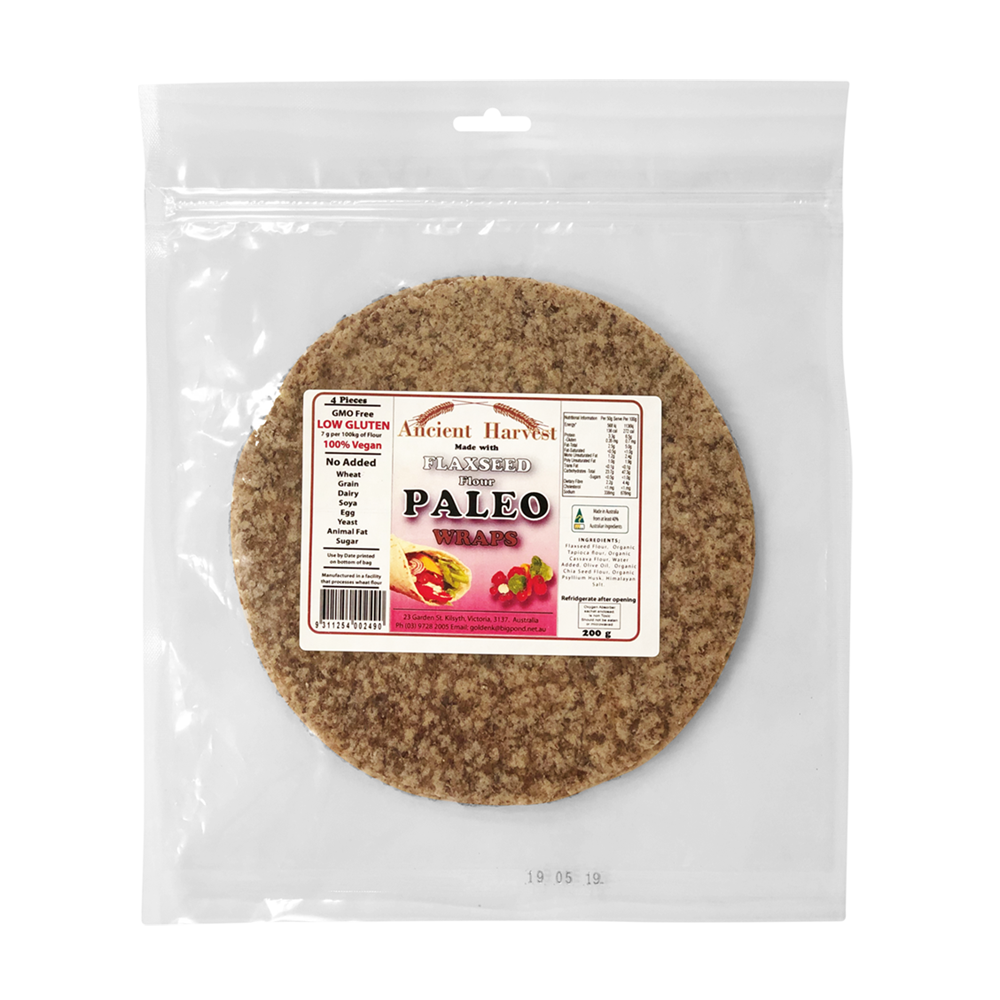 Ancient Harvest Paleo Flaxseed Wraps 200g